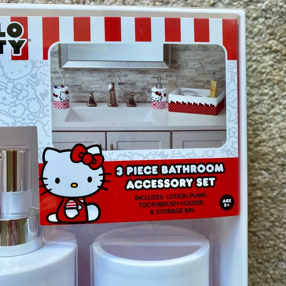 Hello Kitty 3 Pc. Bathroom Set 🆕